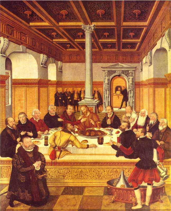 Lucas Cranach the Younger Last Supper oil painting picture